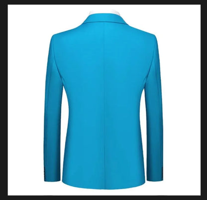 New Male Solid Colour Formal Suit Jacket 21 Colours Available Men Wedding Prom Party Tuxedo Blazer Slim Fit Coats