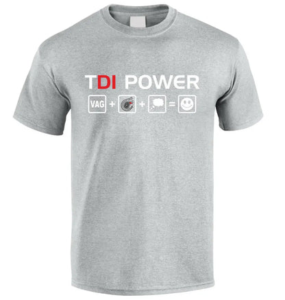 Tdi Power Vag + Turbocharger Fun Fan T Shirt Cool Short Sleeve Christmas Gift A T-shirt for Car Fans