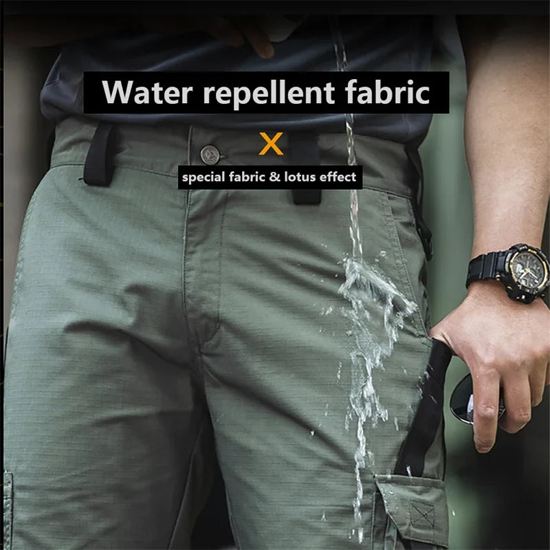 Tactical Camouflage Shorts Outdoor Work Pants Men's Multi-pocket Casual Cargo Short Pants Quick Dry Wear-resisting Shorts Male