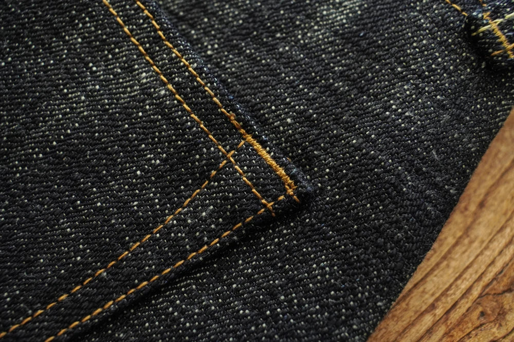 Mens Jeans Sanforized Selvedge Denim Jeans Limited EditionDouble-sided Dyeing 66 Fit 20 Oz