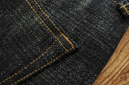 Mens Jeans Sanforized Selvedge Denim Jeans Limited EditionDouble-sided Dyeing 66 Fit 20 Oz