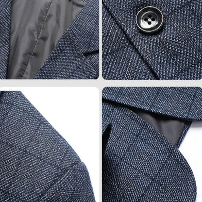 2025 Autumn Winter Woolen Suit Jacket for Men's Korean Slim Fit Casual Business Suit Jackets Social Office Blazers Men Clothing