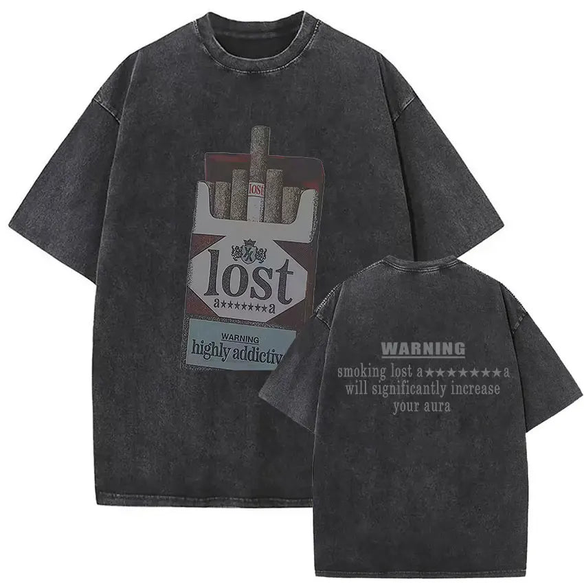 MGK Lost Americana Tour 2025-2026 Vintage Washed T Shirt Men Women Summer Fashion Cotton Short Sleeve T-shirt Fans Gift Clothing