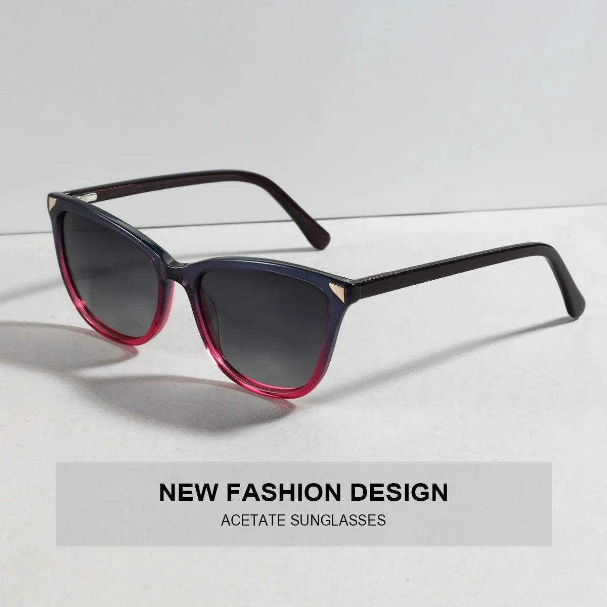 2026 Trend Cat Eye Polarized Sunglasses Women Handmade Acetate Sun Glasses Ladies Fashion Shades A23601