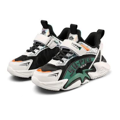 Sport Kids Leather Sneakers Four Season Boys Casual Shoes Non Slip Children Fashion School Walking Running Shoes Size 28-39