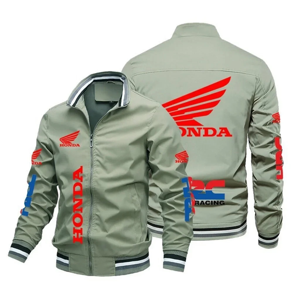 Moto 2025 New Motorcycle Jacket Pattern Bomber Jacket Baseball Motorcycle Top Men