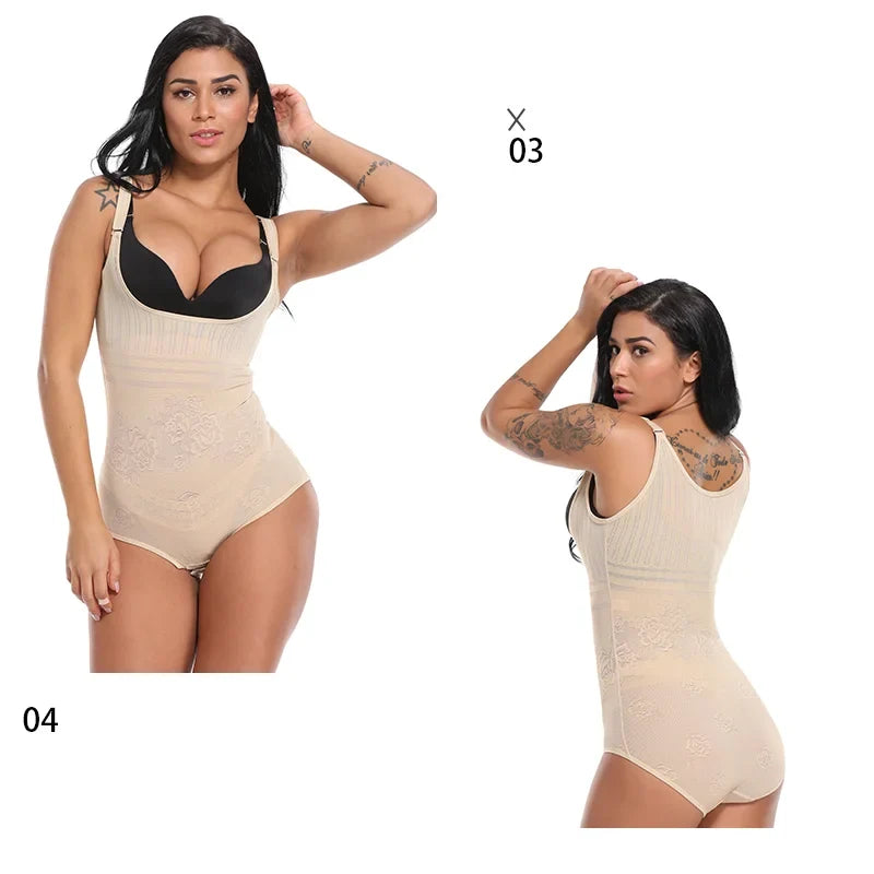 Women Shapewear Bodysuit New Tummy Control Shapewear Waist Trainer Thong Body Shaper Fajas Colombianas Slimming Underwear