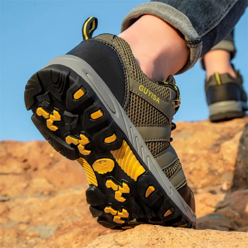 2022 Latest Summer Safety Work Shoes For Men Breathable Indestructible Steel Toe Boots Male Footwear Anti-smash Hiking Shoes