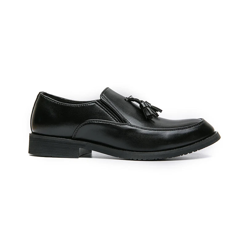Luxury Designer Mens Business Formal Leather Dress Black Brand Casual Shoes Wedding for Men Office Luxury Flats Footwear Loafers