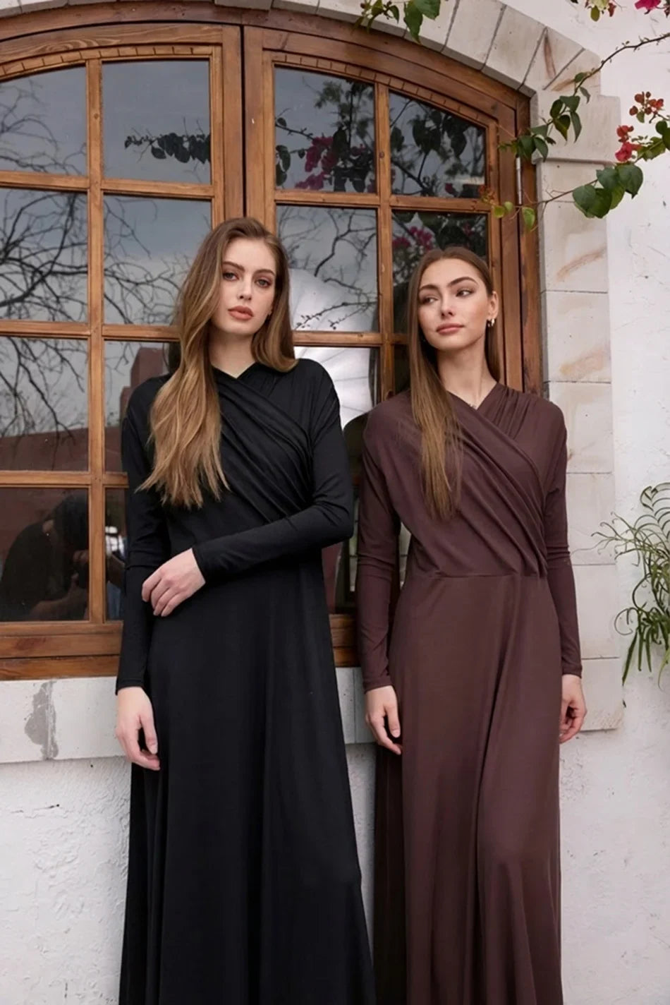 AS SS26 Flowy elegance wrap Maxi dress lightweight fabric flattering dressy woman clothes