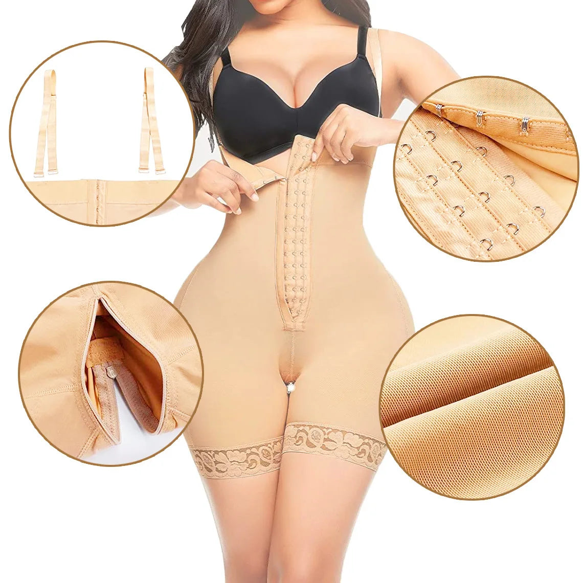 New Arrival High Compression Fajas Abdominal Board Post Surgery  Strapless Figure Corrector Tummy Control  Waist Body Shapewear
