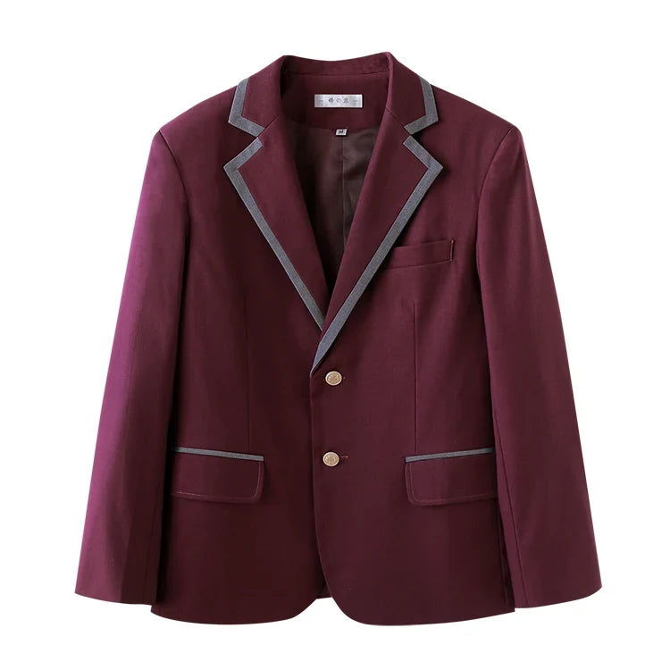 Korean Sle Student orm Jaet Briti College Wind Long Sve Button up Polyester Casual Wear for Men And Women