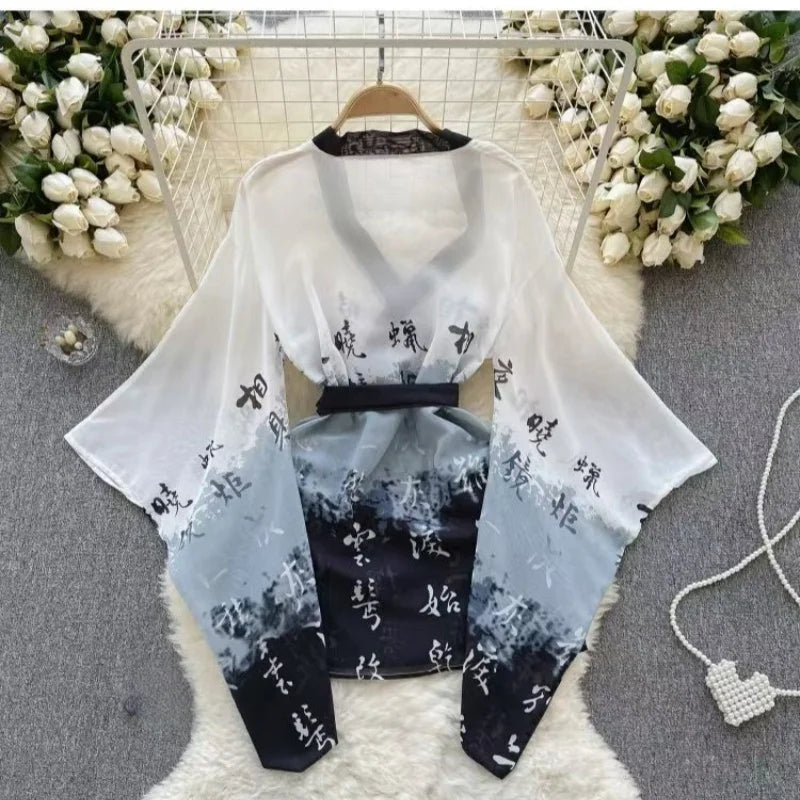 Woman Fashion Sexy Strap Dress New Sleeveless Slim Floral Print Mini Dress Comfortable Breathable Mesh Lace Mini Dress