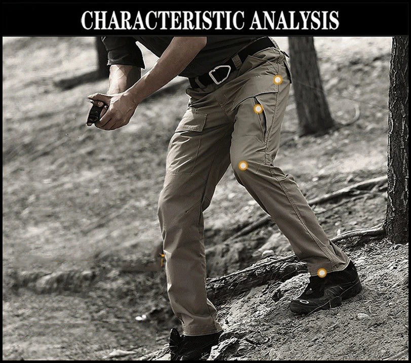 2026 City Tactical Cargo Pants Men Hiking   Hunting Pants Cotton Multi-pocket Stretch Flexible Man Casual Trousers