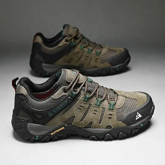 Men's Hiking Shoes Suede Leather Outdoor Shoes Wear-resistant Men Trekking Walking Hunting Tactical Sneakers