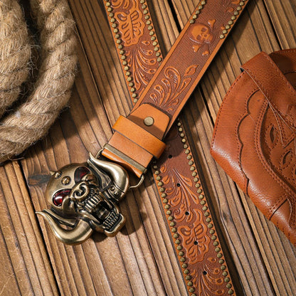 A Casual and Retro Belt, a Waist Accessory for Western-Style Clothing, Metal Buckle, PU Belt, Suitable for Both Men and Women