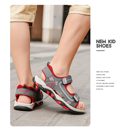 Children Sport Sandals Summer for Boys Outdoor Casual Beach Shoe Comfortable Soft Sole Kids Walking Sandials Non-slip
