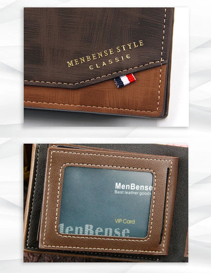 Portefeuilles Homme Mini Porte-monnaie Classique Slim Porte-photo Petit Portefeuille Homme Qualité Porte-cartes Cuir Givré Homme Sacs