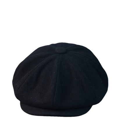 New Wool Newsboy Cap Black Khaki Men Women British Gatsby Retro Hat Driver Flat Cap for Male Vintage Beret for Men 009