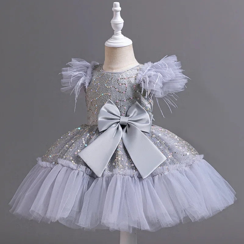 Fashion Girls Dresses for Party and Wedding Sleeveless Kids Birthday Party Princess Dresses Summer Girl Evening Gown 1-9 Years