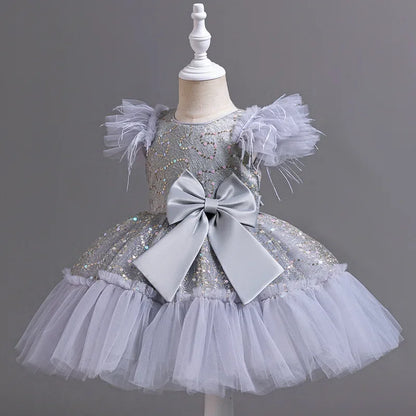 Fashion Girls Dresses for Party and Wedding Sleeveless Kids Birthday Party Princess Dresses Summer Girl Evening Gown 1-9 Years