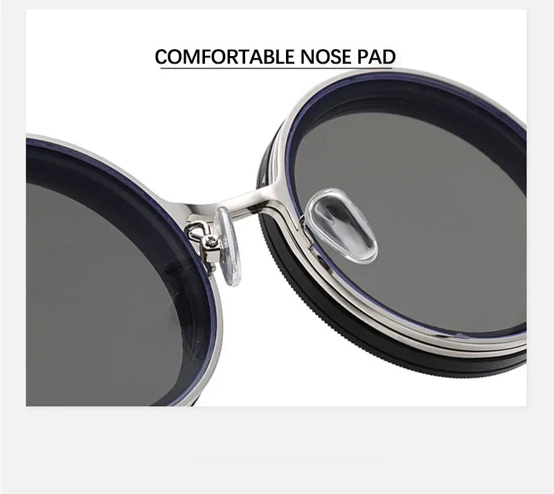 High Quality Magnetic Clip ND9 Rotating Adjustable Dimming Polarized Sunglasses Prescription Available Fishing Shades UV400