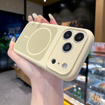Original Silicone Candy Color for Magsafe Case for iPhone 17 Pro Max 16 15 14 13 Pro Max Magnetic Shockproof Soft Full Cover