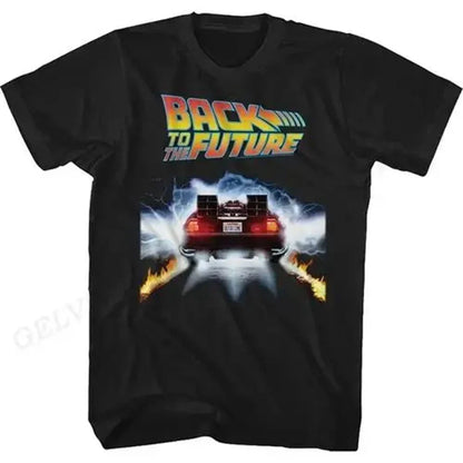 Back To The Future T Shirt Graphic Print Men Women Fashion Hip Hop Streetwear Short Sleeve Plus Size T Shirt Unisex 62473