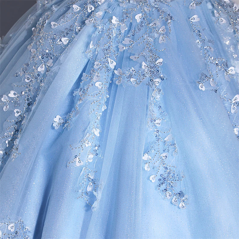 Shiny Party Dresses 15 Quinceanera Dresses Ball Gown Elegant Off Shoulder 15 Year Old Dress Customized Prom Gown Plus Size