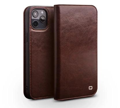Luxury Thin Case for iPhone15 14 13 12 11 Pro Max Mini Genuine Leather Fashion Cover for XR XS Max 7 8 14 Plus Card Slot