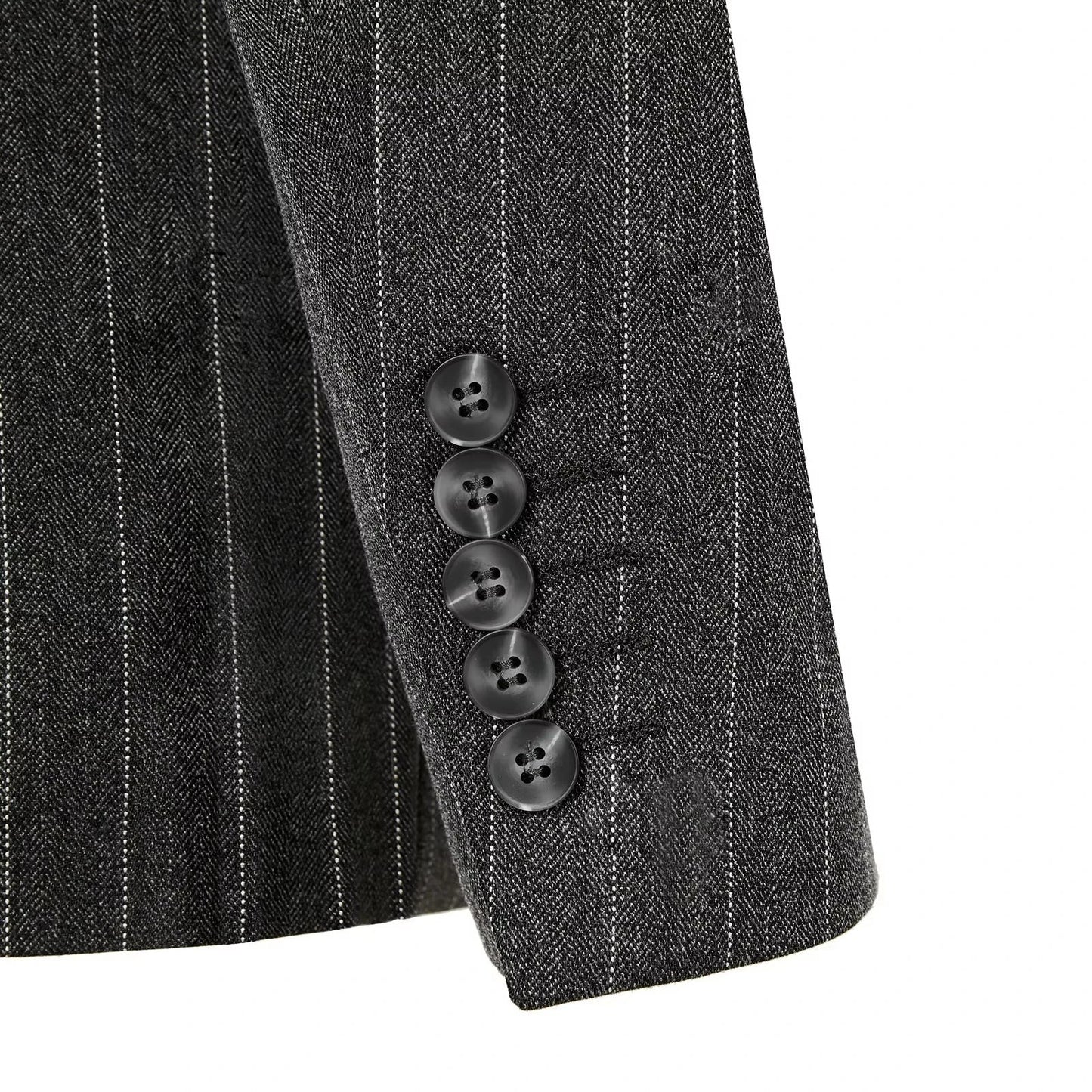 Vintage Winter Tweed Suits High-Quality Striped Tweed Men Suits Design Costume Homme Smart Business Formal Wedding Suit 2 Pieces