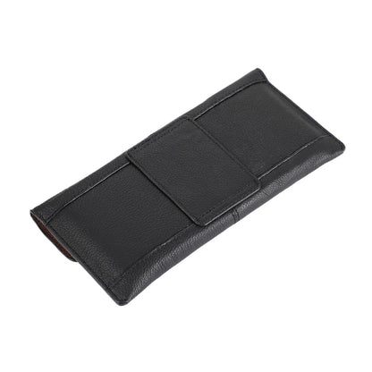 Genuine Leather Slim Phone Pouch Case For iphone 14 13 12 Pro Max Samsung S23 S22 Ultra Belt Clip Holster Cover Bag 4.7-7.2 inch