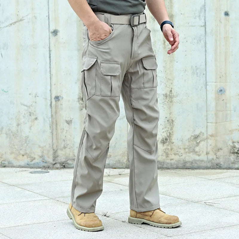 Man Tactical Pants Breathable Multi-Pocket Men's Cargo Pants Casual Outdoor Hiking Fishing Joggers Work Trousers Male Long Pant