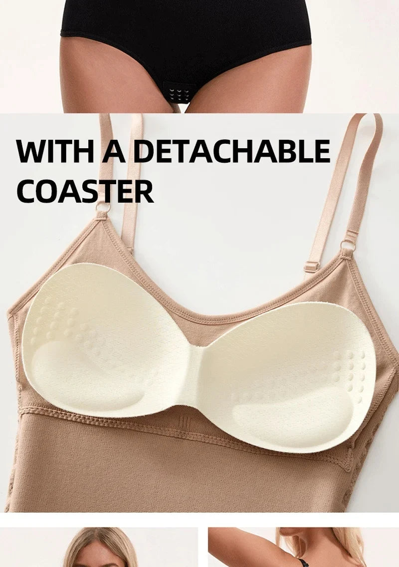 Women shapewear bodysuit tummy control tight slimming body shaper bodysuit with bras