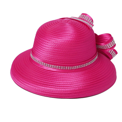 Elegant Cloth Top Hats For Women Cocktail Tea Party Dress Derby Cap Ladies Flower Wide Brim Church Fedora Black Cloche Hats