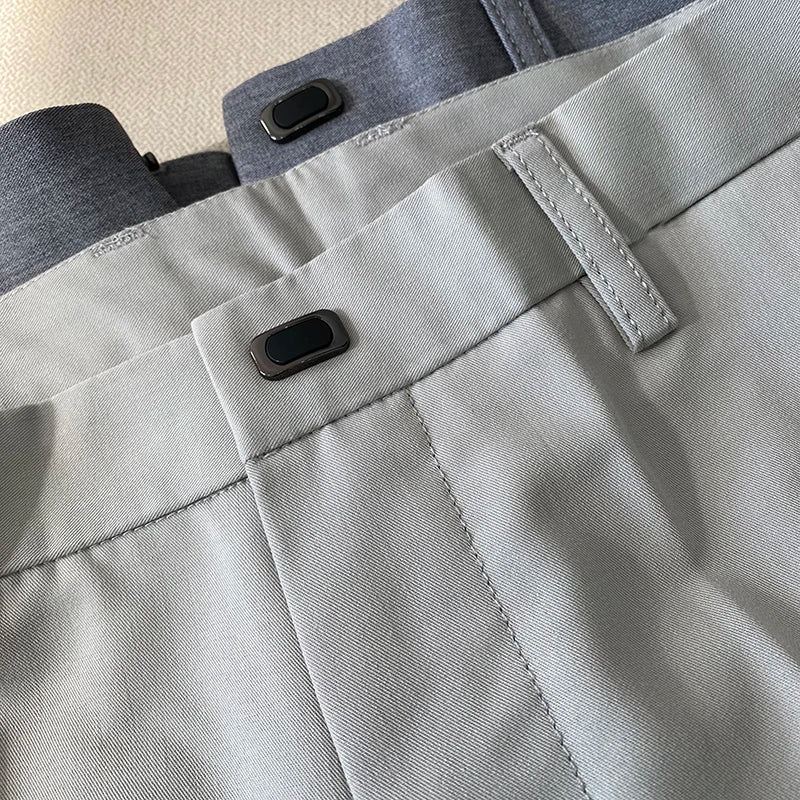 Summer Light Thin Men's Suit Pants 2026 New High Quality Men Formal Business Office Social Solid Color Slim Fit Casual Trousers