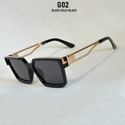 Millionaire Square Sunglasses Women 2026 UV400 Protection Sunglass Men Luxury Brand Design Fashion Glasses Gafas De Sol Hombre