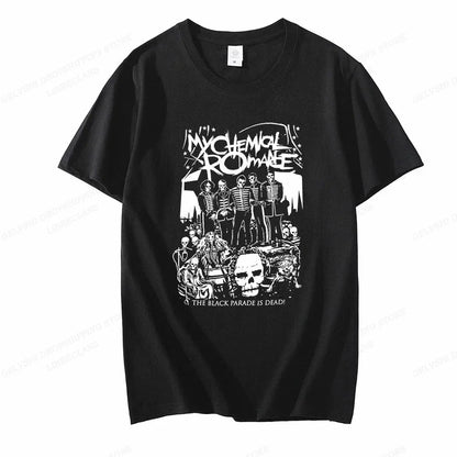 My Chemical Romance T Shirt Women Fashion Cotton T-shirts Cool Hip Hop Men Tshirt Casiual Summer Vintage Anime Unisex Top Tee