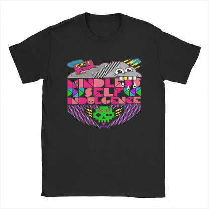 2025 Vintage Mindless Self Indulgence Idol T-Shirt Men Crewneck Cotton T Shirt Punk Band Music Short Sleeve Tee Summer Tops