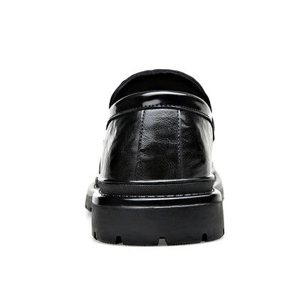 Fashion Leather Mens Casual Shoes Breathable Business Handmade Slip On Shoes Hot Sale Brand Classic Men Shoes Flats Moccasins