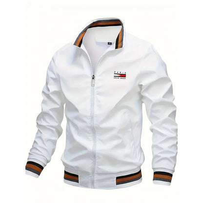 Spring Autumn Men's Jackets Oversized Stand Collar Zipper Outdoor Coat Tops Baseball Bomber Varsity Jackets Man Designer Clothes