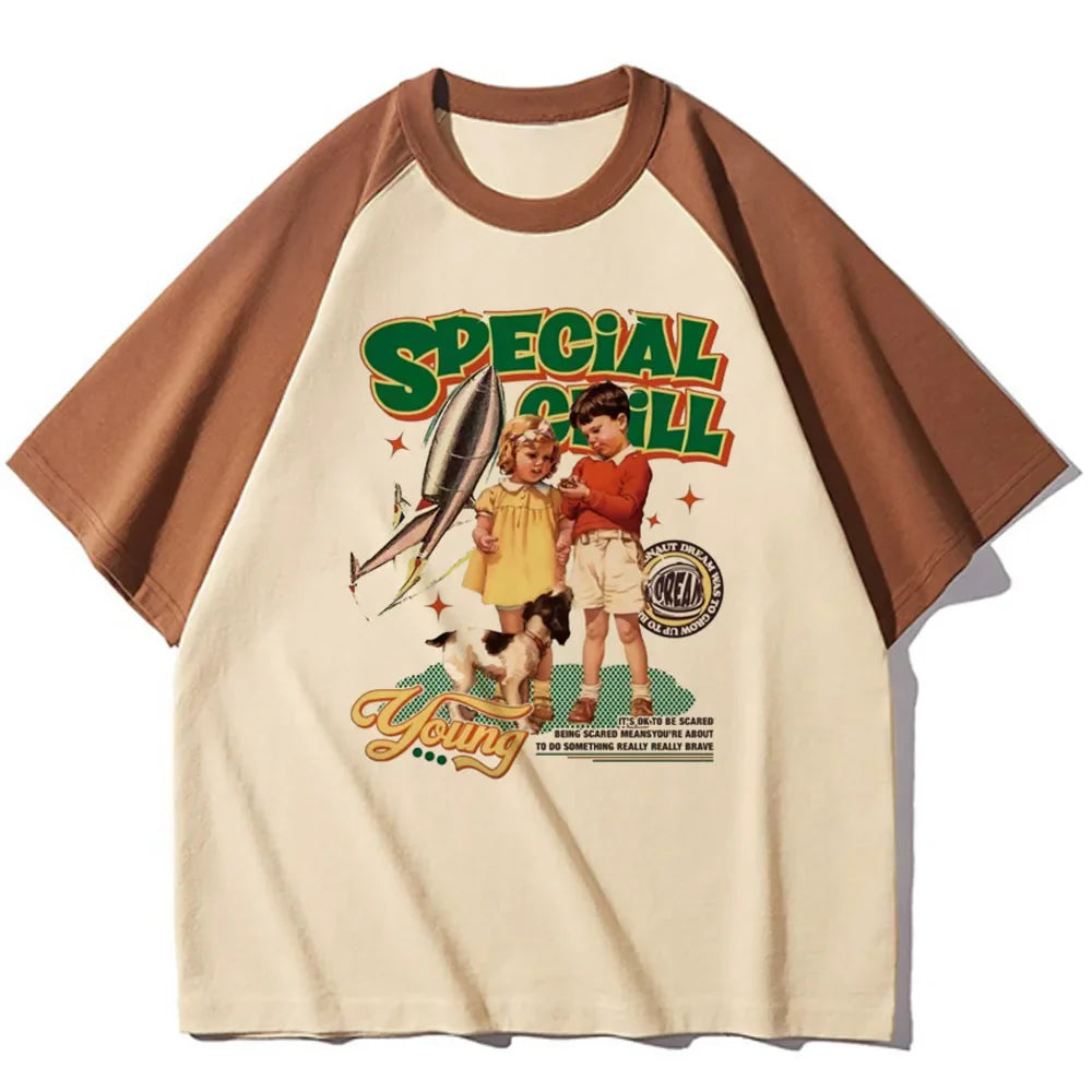 Funny Summer Vintage t-shirts women patterned Japanese t shirt female y2k Japanese clothes