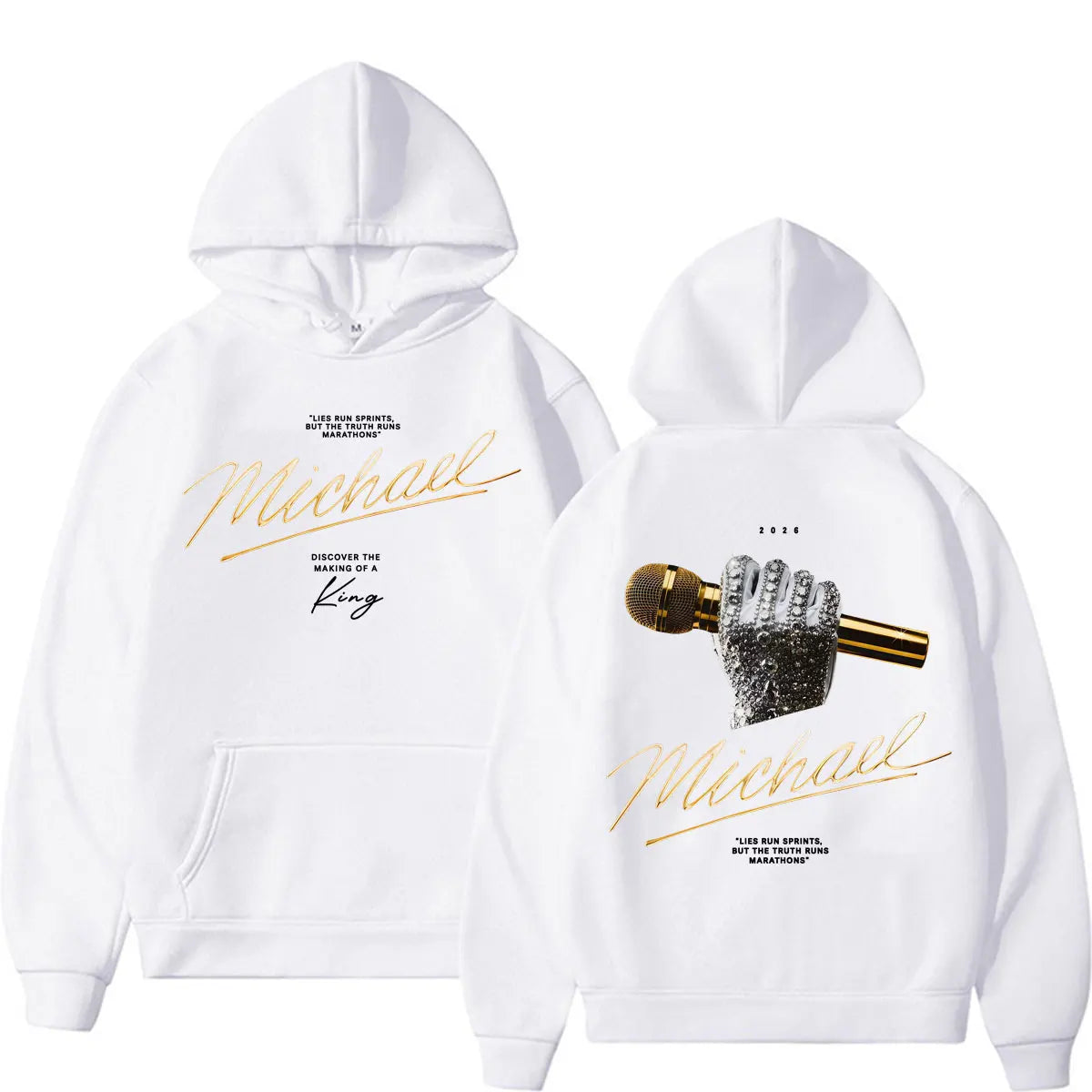 Michael Jackson King of Pop 2026 Movie Hoodies Men Women Fashion Retro High Street Sweatshirts Casual Cozy Long Sleeve Pullovers