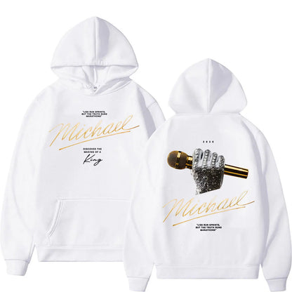 Michael Jackson King of Pop 2026 Movie Hoodies Men Women Fashion Retro High Street Sweatshirts Casual Cozy Long Sleeve Pullovers