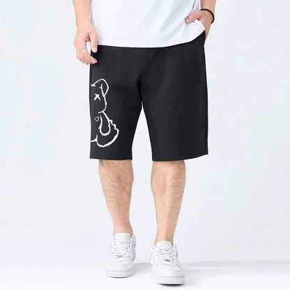 Summer Fashion Men's Shorts Plus Size 7XL Sports Shorts 110-180KG Casual Breathable Running Rugby Jogging Short Pants Clothes