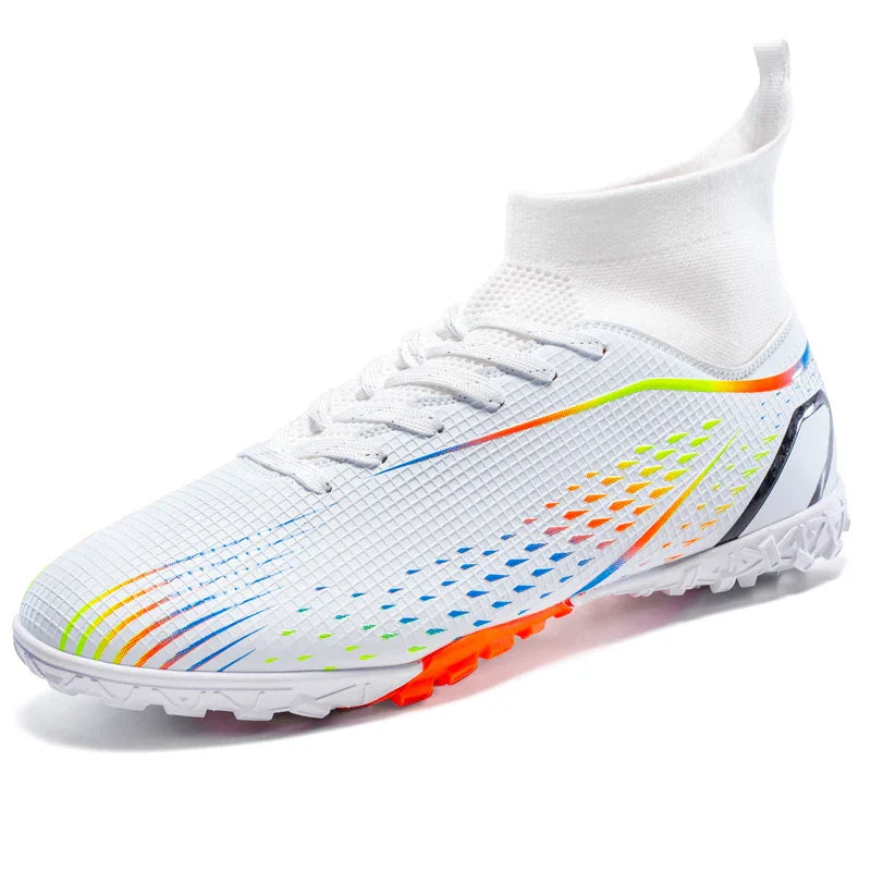New Men Soccer Shoes Men Grass Breathable Soft Outdoor Football Shoes Cleats Long Spikes Comfortable Training Sport Shoes Men