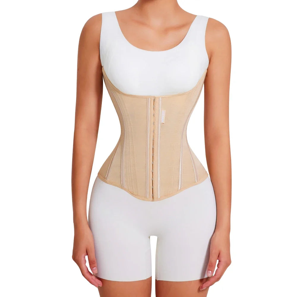 U-shaped Waist Trainer Corset Workout Body Shaper Breast Lifted Waist Trainer Soft Steel Bone Slimming Women's Shapewear