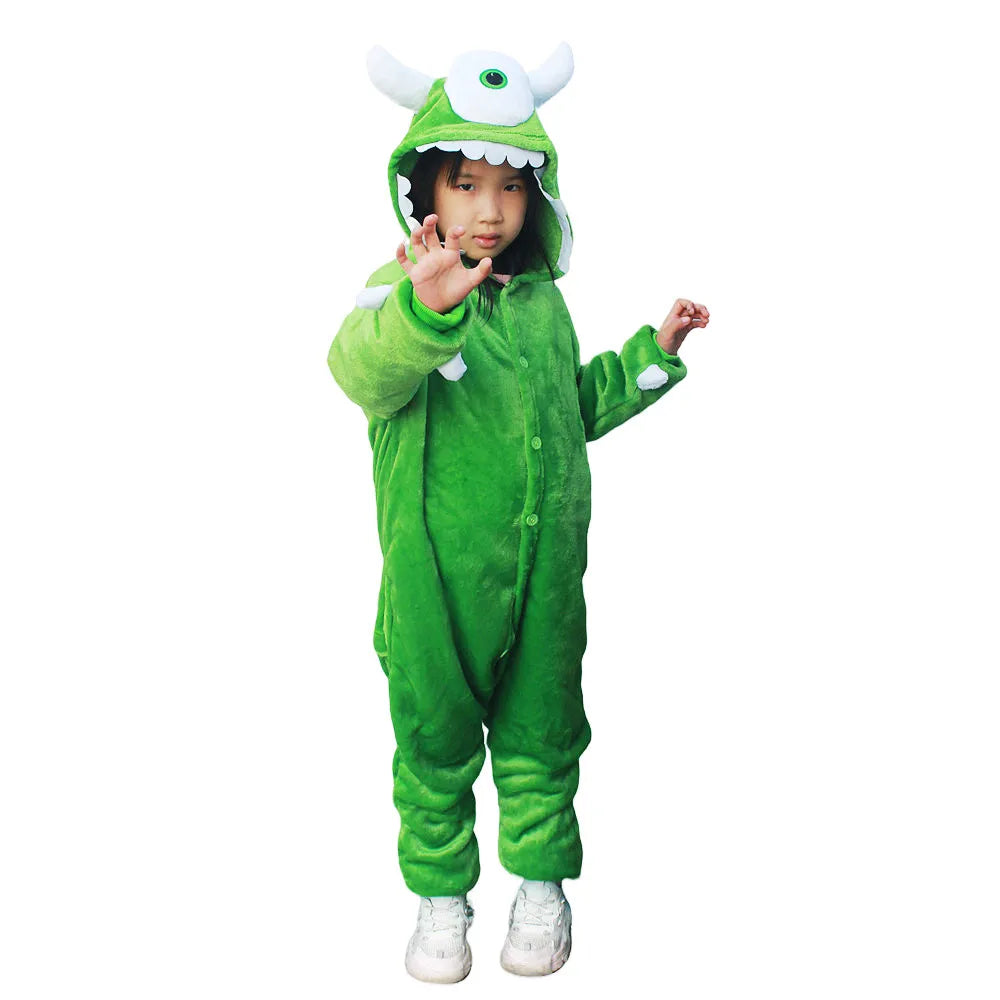 Cartoon Kigurumi For Kids Animal Onesies Children Pyjamas Halloween Cosplay Costumes