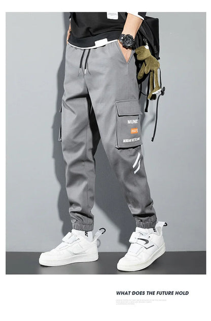 New Korean Fashion Style Casual Pants Men Cotton Cargo Trousers Male Plus Size Camouflage Streetwear Y2K Harem Jogger Camo Trend