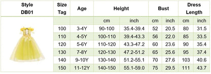 Girls Halloween Belle Dresses Girl Snow White Dress Kids Christmas Carnival Cosplay Clothes Children Princess Costumes